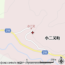 石川県金沢市小二又町（ヲ）周辺の地図