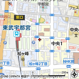 宇都宮中央クリニック周辺の地図