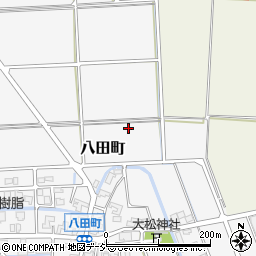 石川県白山市八田町周辺の地図