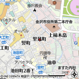 石川県金沢市里見町周辺の地図