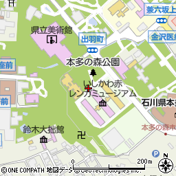 石川県金沢市出羽町周辺の地図