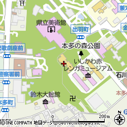 石川県庁　会館歴史博物館周辺の地図