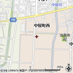石川県金沢市中屋町西501周辺の地図