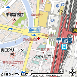 オリオン餃子 宇都宮駅前通り店周辺の地図