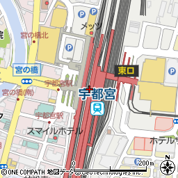 日光ぷりん亭 JR宇都宮駅店周辺の地図