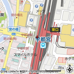 ローソン宇都宮駅西口店周辺の地図