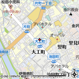 ホテルトレンド金沢片町周辺の地図