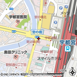大谷餃子店 宇都宮駅西口店周辺の地図