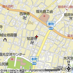 富山県南砺市福光五宝町周辺の地図