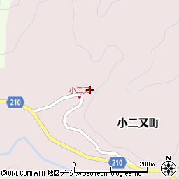 石川県金沢市小二又町チ周辺の地図