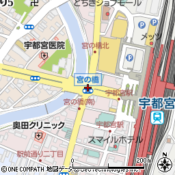 宮の橋周辺の地図