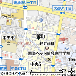 栃木県宇都宮市二荒町周辺の地図