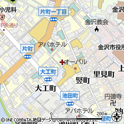 片町 焼肉 喰 KUU 金澤本店周辺の地図
