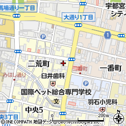 ハナ信用組合宇都宮支店周辺の地図