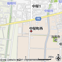 石川県金沢市中屋町西504周辺の地図