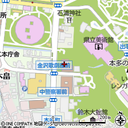 石川県庁各種相談所　身体障害者更生相談所周辺の地図