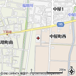 石川県金沢市中屋町西580周辺の地図