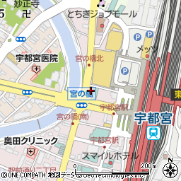 セブンイレブン宇都宮駅前店周辺の地図