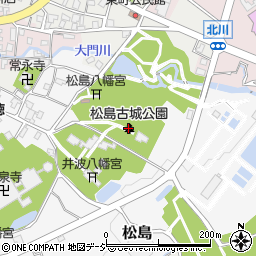 松島古城公園周辺の地図