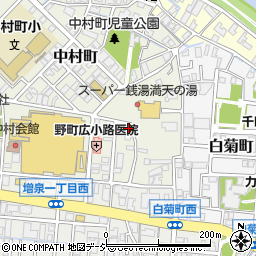 石川県金沢市中村町8-28周辺の地図