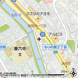 松村組金沢周辺の地図