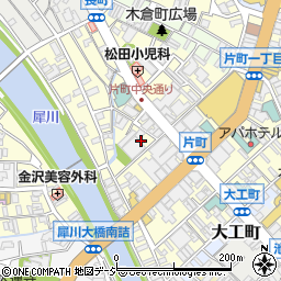 金沢おでんと蟹すき いいじ 金沢片町店周辺の地図