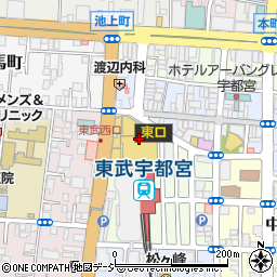エースコンタクト・東武宇都宮店周辺の地図