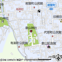 象山神社周辺の地図