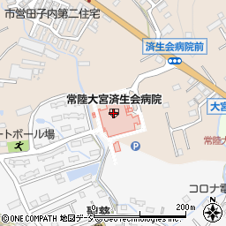常陽銀行常陸大宮済生会病院 ＡＴＭ周辺の地図