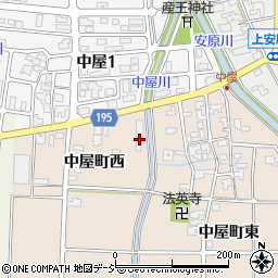 石川県金沢市中屋町西800周辺の地図