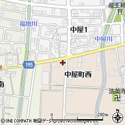 石川県金沢市中屋町西509周辺の地図