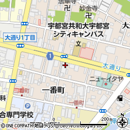 テンプスタッフ株式会社　宇都宮オフィス周辺の地図