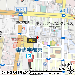 栃木銀行オリオン通り ＡＴＭ周辺の地図