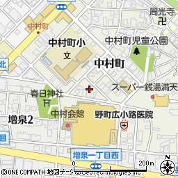 石川県金沢市中村町13周辺の地図