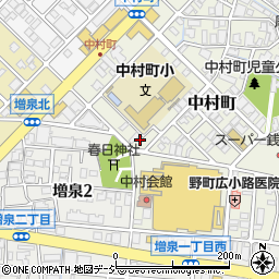 石川県金沢市中村町27-6周辺の地図