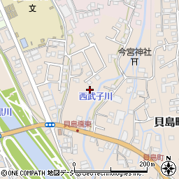 栃木県鹿沼市貝島町周辺の地図