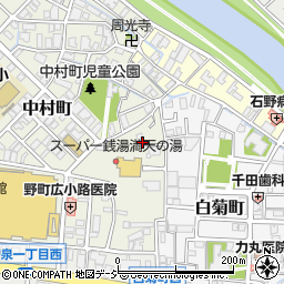 石川県金沢市中村町4-11周辺の地図