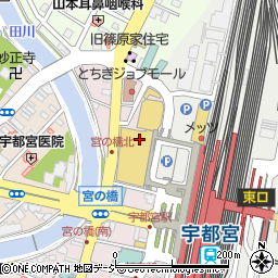 URBAN EARTH BBQ 宇都宮駅前店周辺の地図