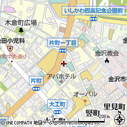 カラオケ JOYJOY &ダーツ 金沢片町店周辺の地図