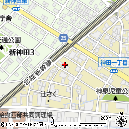 株式会社精田建鉄　金沢営業所周辺の地図
