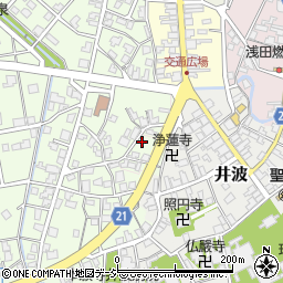 富山県南砺市堀道周辺の地図