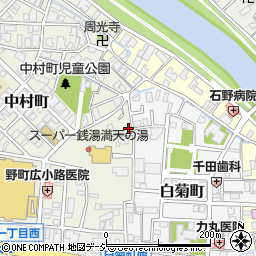 石川県金沢市中村町4-5周辺の地図