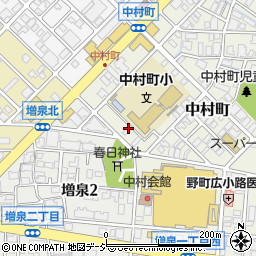 石川県金沢市中村町27周辺の地図