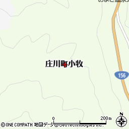 富山県砺波市庄川町小牧周辺の地図