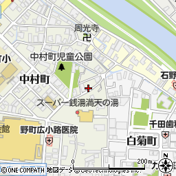 石川県金沢市中村町3-7周辺の地図