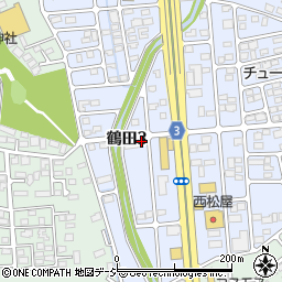 栃木県宇都宮市鶴田3丁目周辺の地図