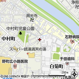 石川県金沢市中村町4-20周辺の地図
