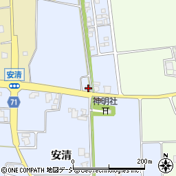 富山県南砺市安清267周辺の地図