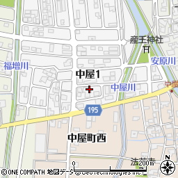 中屋町公民館周辺の地図