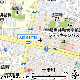 損害保険ジャパン株式会社　栃木支店宇都宮支社周辺の地図